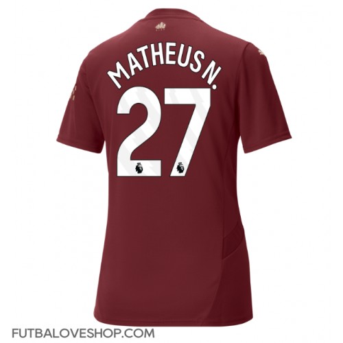 Dres Manchester City Matheus Nunes #27 Tretina pre Ženy 2024-25 Krátky Rukáv